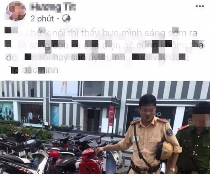 Bắc Giang: Nam thanh niên xúc phạm CSGT trên facebook bị phạt 7,5 triệu đồng