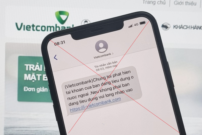 Vietcombank cảnh báo mạo danh tin nhắn ngân hàng lừa đảo khách hàng