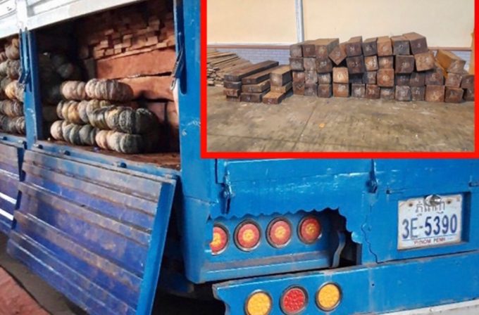 Gia Lai: Bắt giữ xe tải được nguỵ trang chở bí đỏ để vận chuyển gỗ lậu