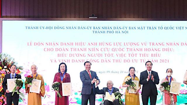 Hà Nội tặng danh hiệu “Người tốt, việc tốt” năm 2021 cho 56 cá nhân