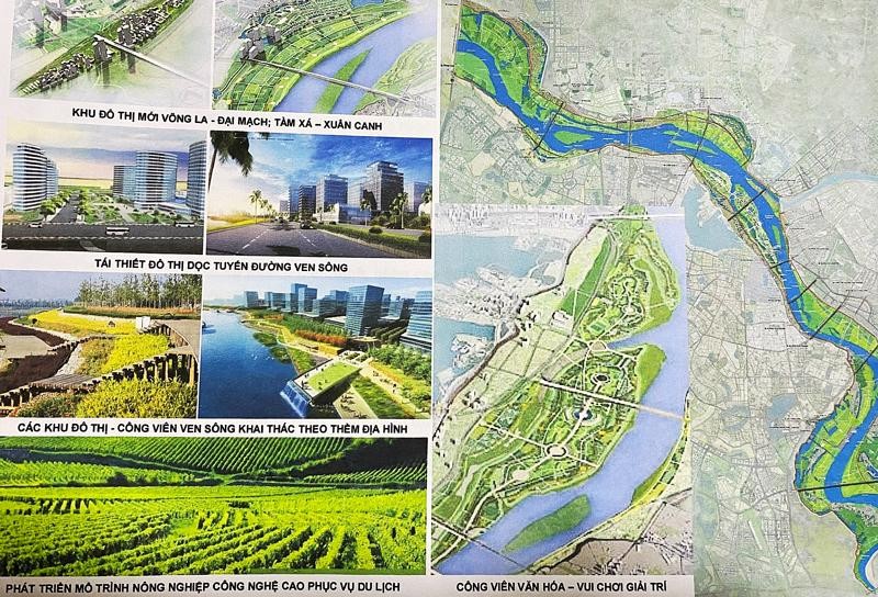 Quy hoạch phân khu đô thị sông Hồng đi qua 13 quận, huyện