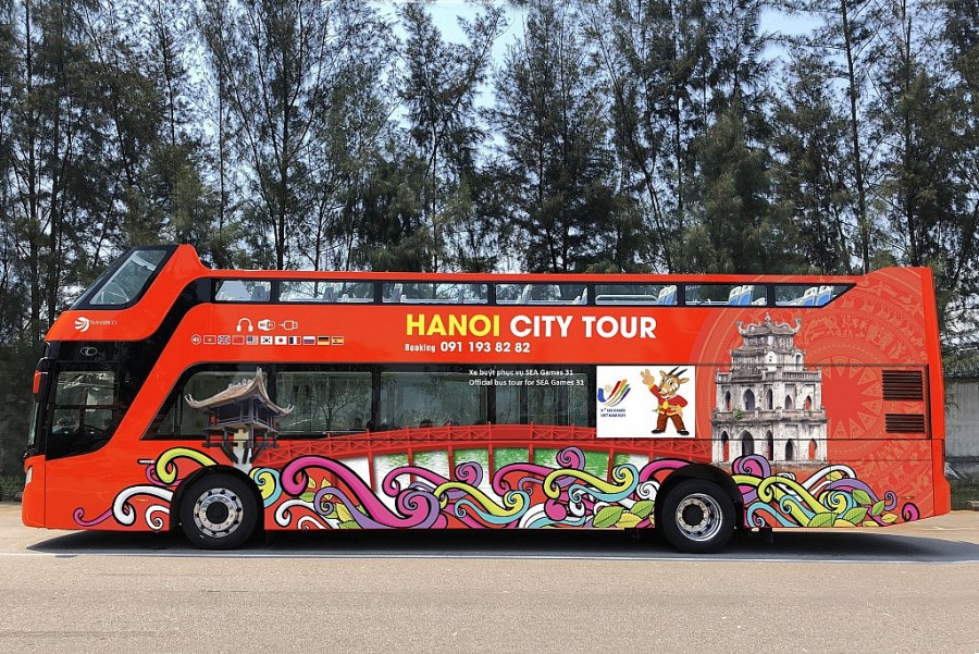 Miễn phí vé trải nghiệm xe buýt 2 tầng “Hanoi City tour” cho đại biểu tham dự SEA Games 31