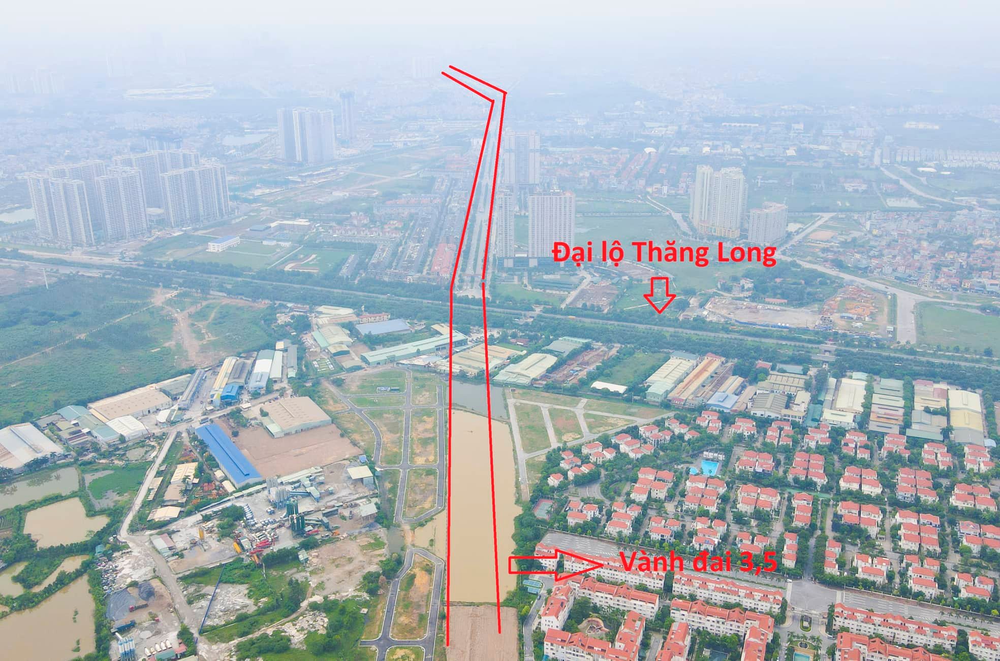 Dự kiến đầu tư gần 2.500 tỷ đồng xây dựng nút giao vành đai 3,5 với Đại lộ Thăng Long