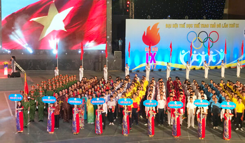Hơn 1400 người tham dự Đại hội Thể dục thể thao Thủ đô lần thứ X