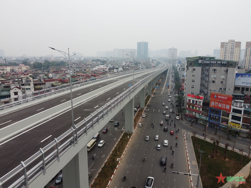 Hà Nội: Đường vành đai 2 trên cao sẽ thông xe vào ngày 11/1/2023