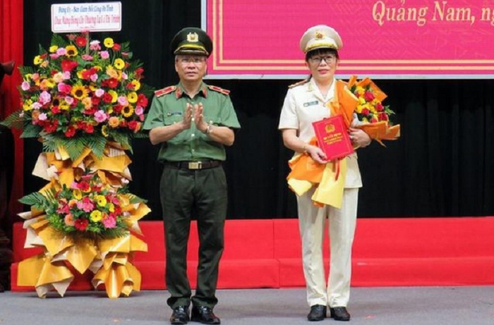 Thượng tá Võ Thị Trinh giữ chức Phó Giám đốc Công an tỉnh Quảng Nam