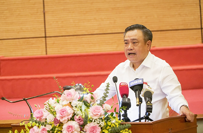 Chủ tịch UBND Thành phố Trần Sỹ Thanh tiếp xúc cử tri huyện Sóc Sơn